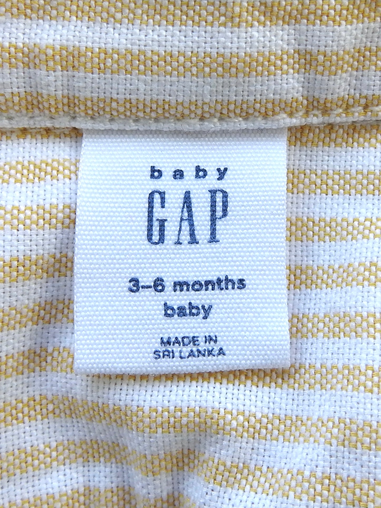 Baby Gap Yellow Green Blue White Short Sleeve Collared Romper 3-6M