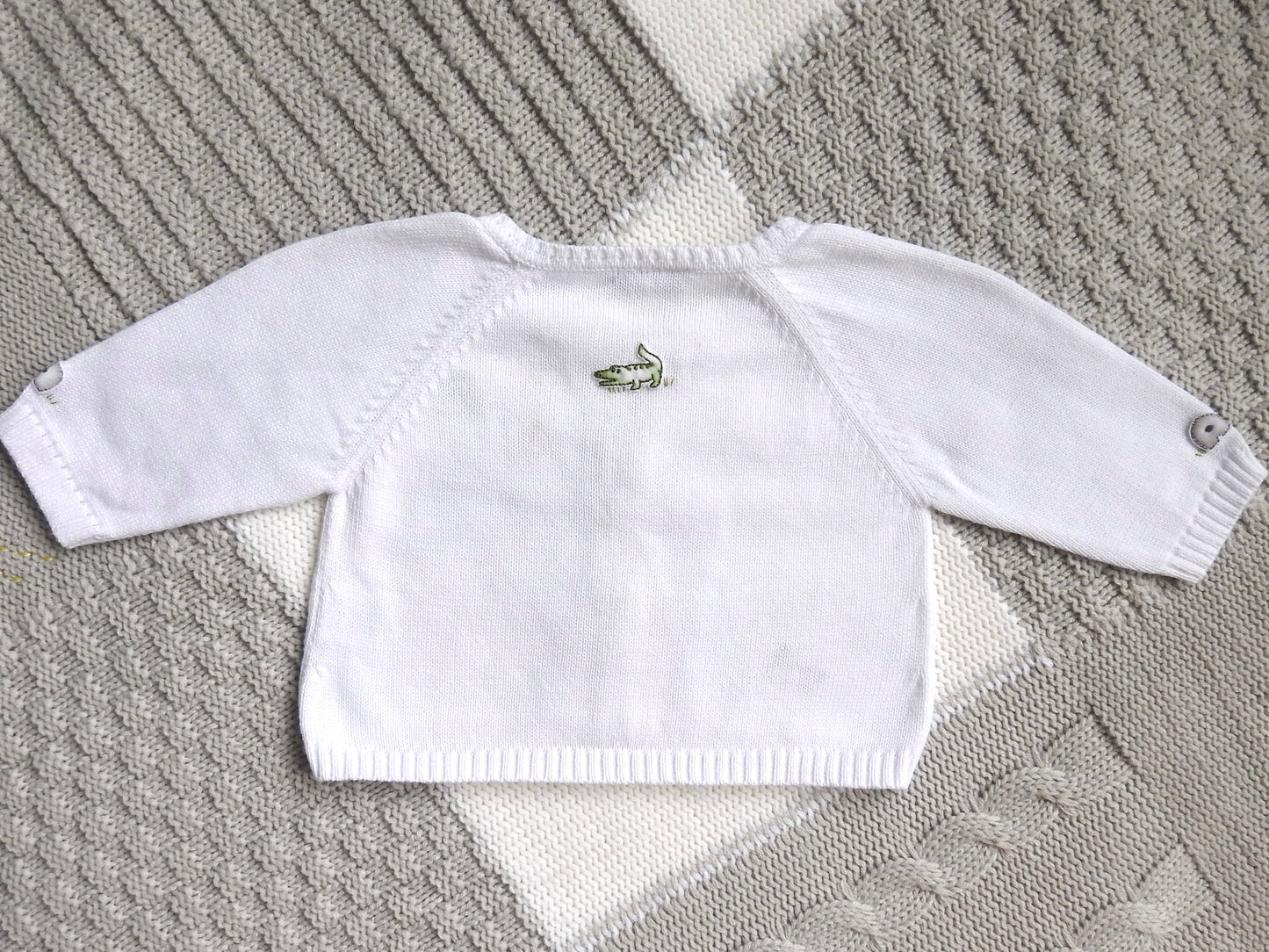 Magnolia Baby White Animals Cardigan 3M