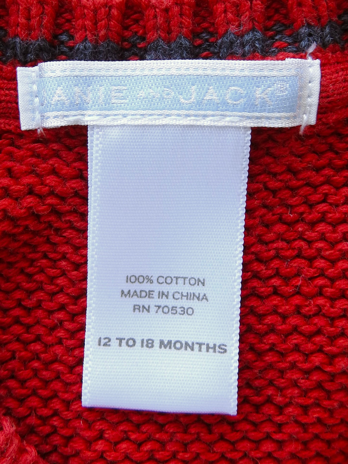 2012 Janie & Jack Red Orange Sweater Vest 12-18M
