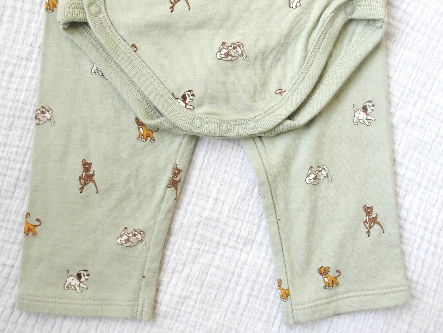 NWT Janie & Jack Disney Friends Green Baby Two Piece Set 3-6M