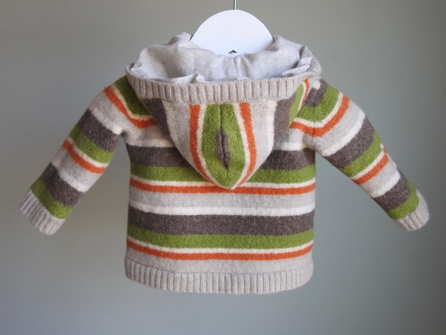 Vintage 2004 Janie & Jack Merino Wool Pumpkin Jacket 12-18M