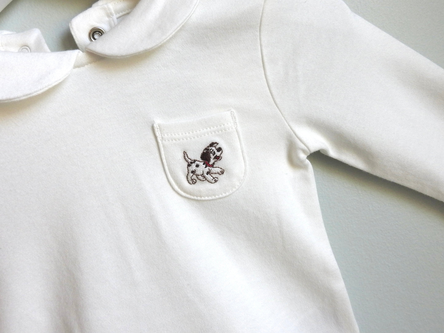 NWT Janie & Jack Disney 101 Dalmatians Ivory Baby Bodysuit 3-6M