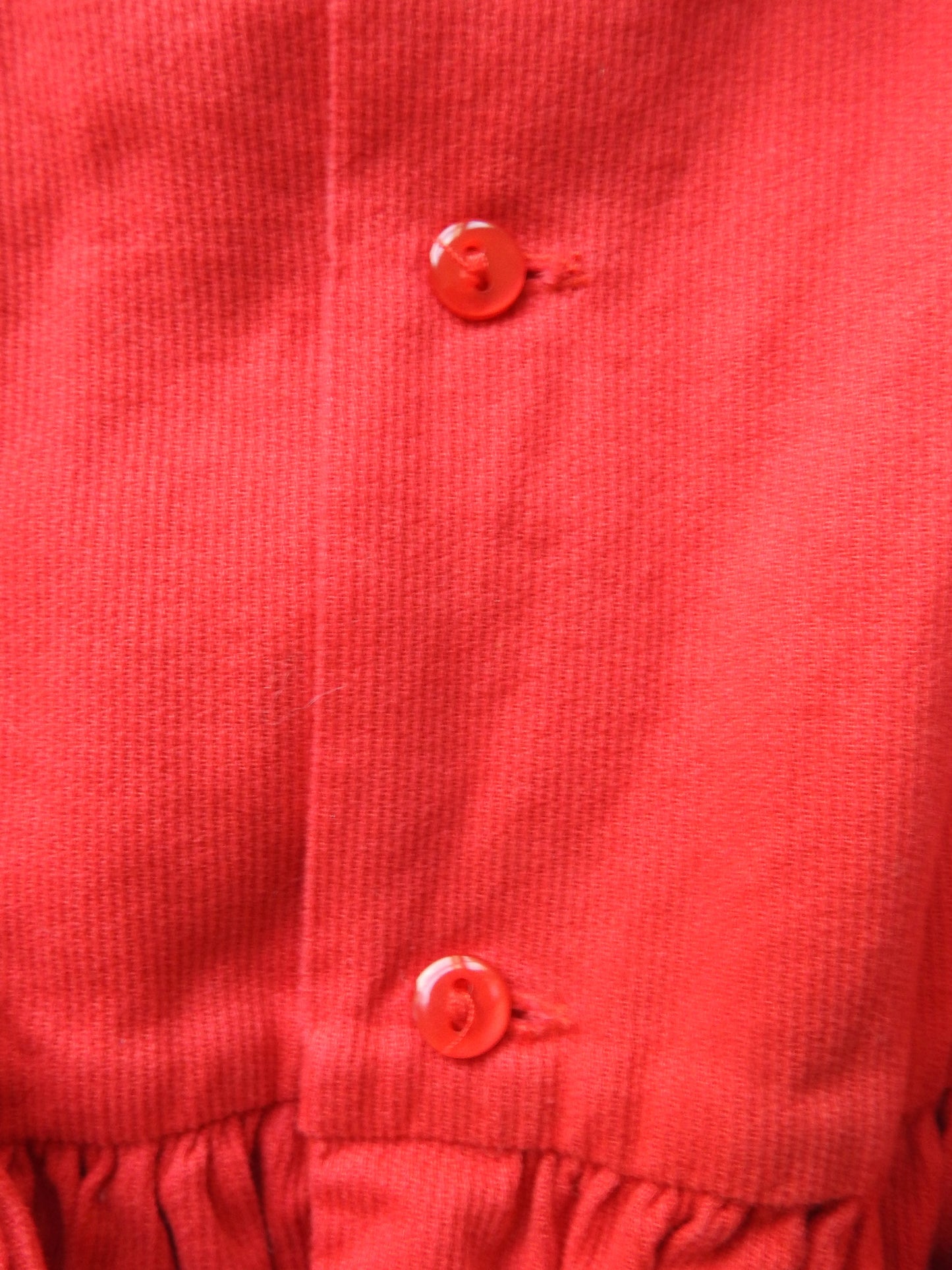 Edgehill Collection Red Corduroy Smocked Dress 4Y