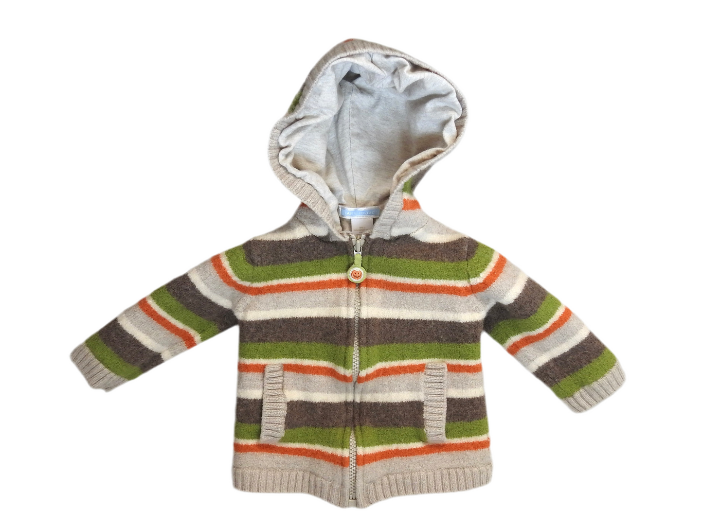 Vintage 2004 Janie & Jack Merino Wool Pumpkin Jacket 12-18M