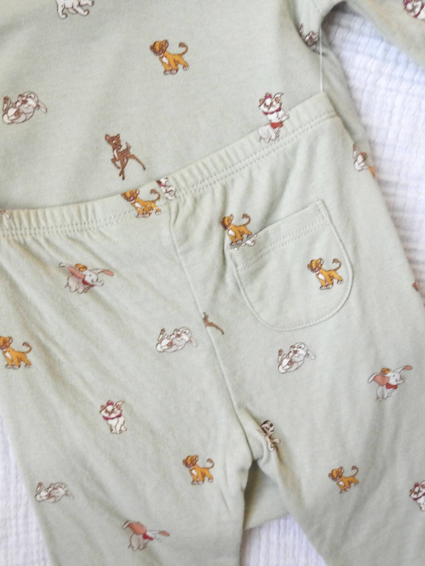 NWT Janie & Jack Disney Friends Green Baby Two Piece Set 3-6M