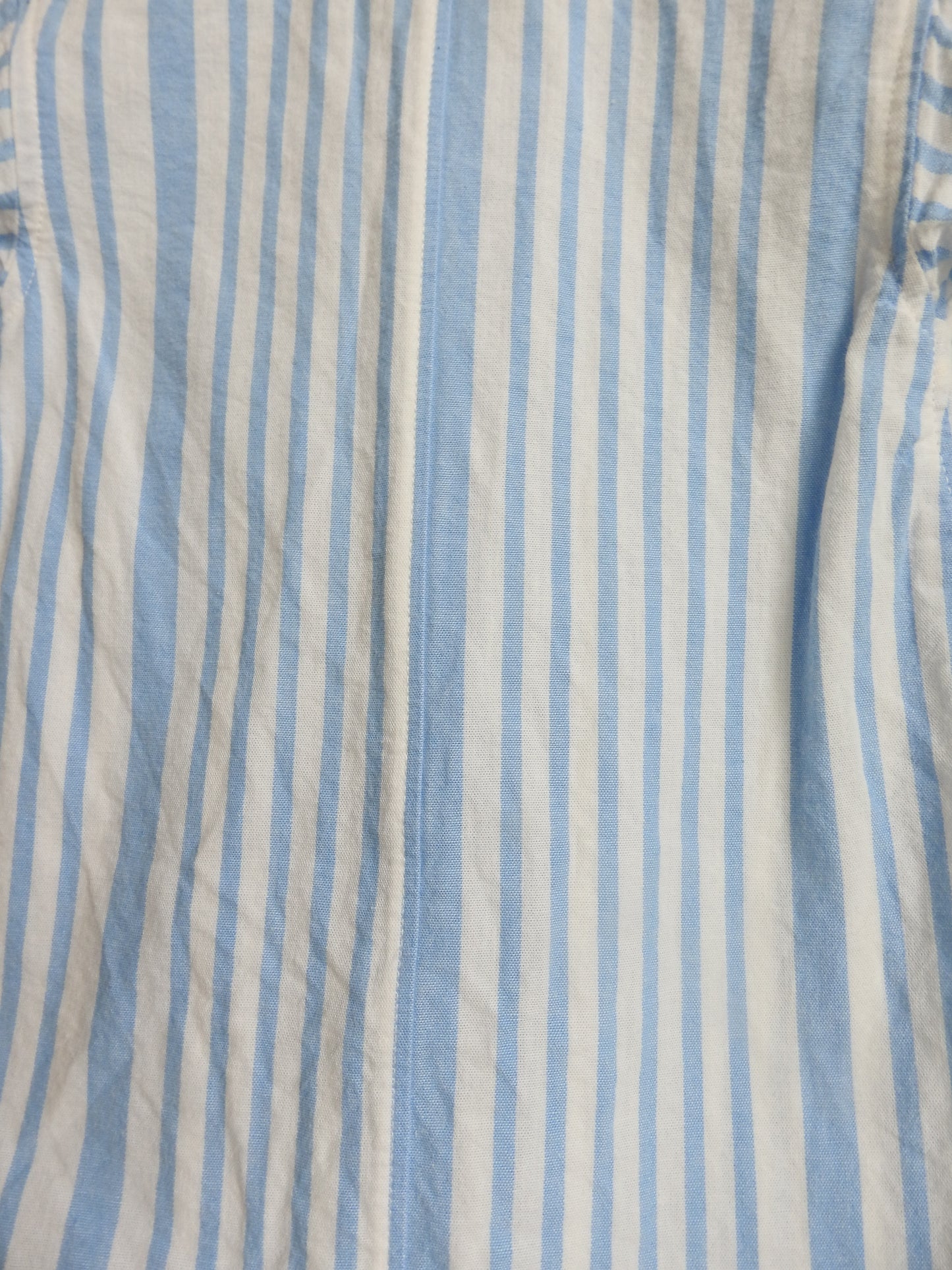 Monica + Andy Blue Striped Romper 0-3M