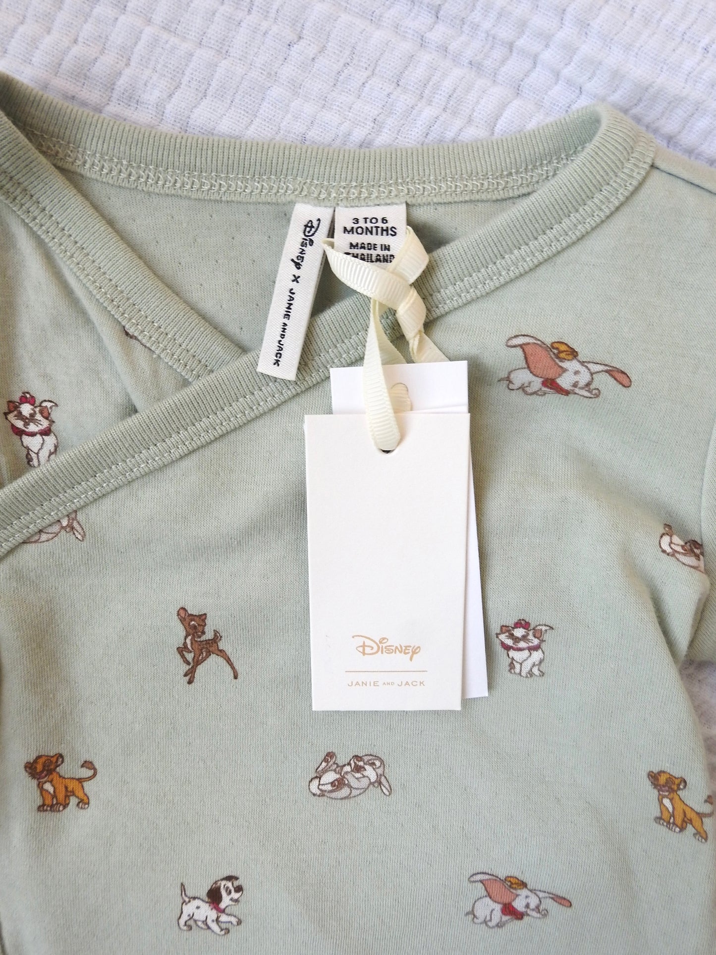 NWT Janie & Jack Disney Friends Green Baby Two Piece Set 3-6M