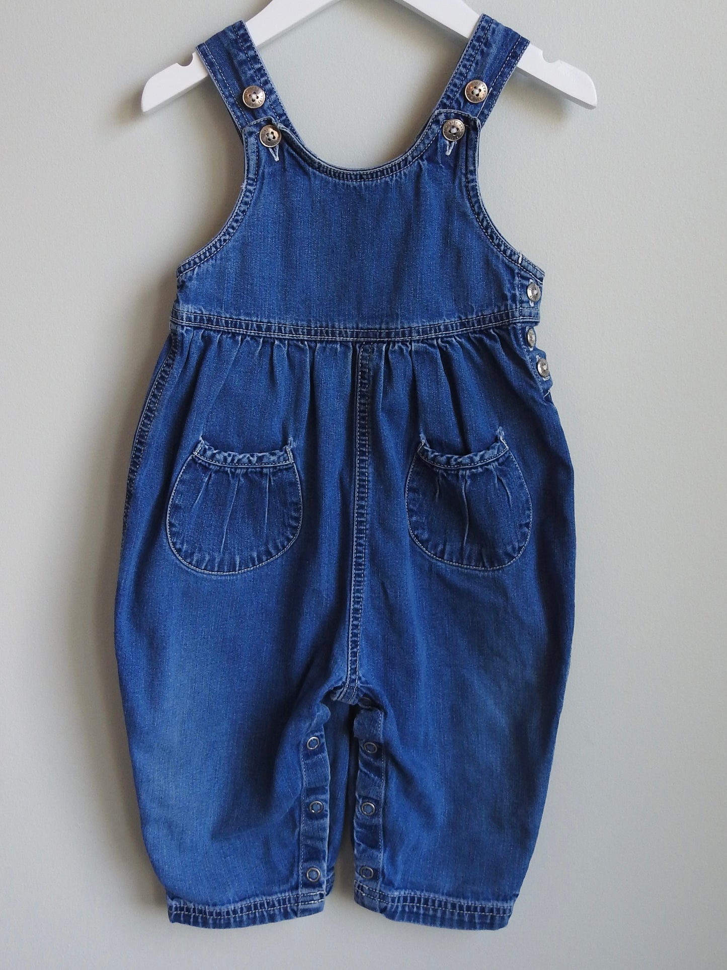 Vintage 1999 Baby Gap Denim Overalls 12-18M