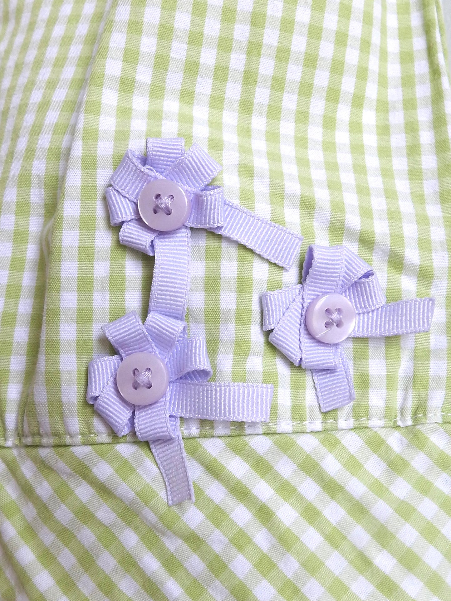 2008 Gymboree Green Gingham Dress 6-12M