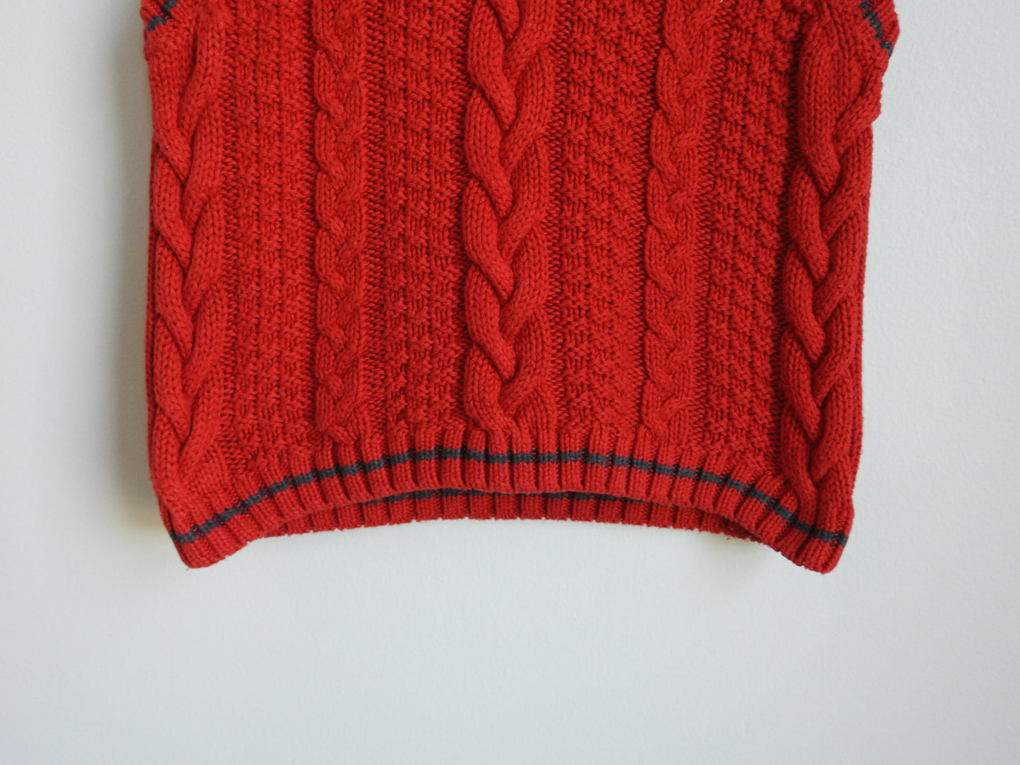 2012 Janie & Jack Red Orange Sweater Vest 12-18M