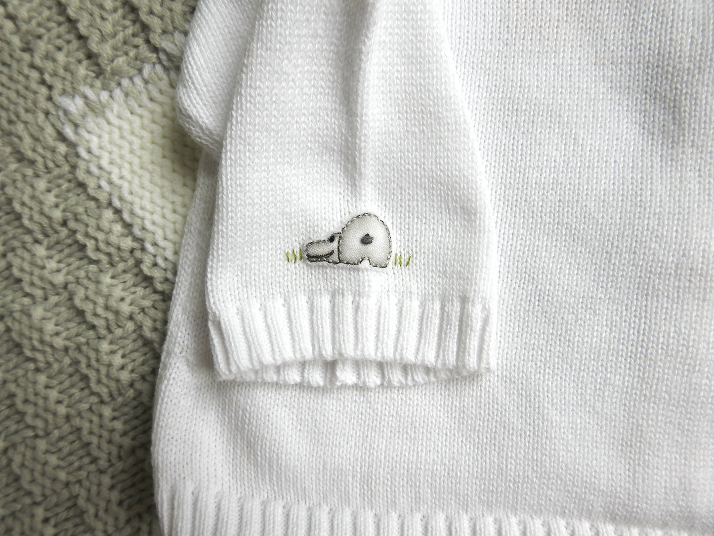 Magnolia Baby White Animals Cardigan 3M