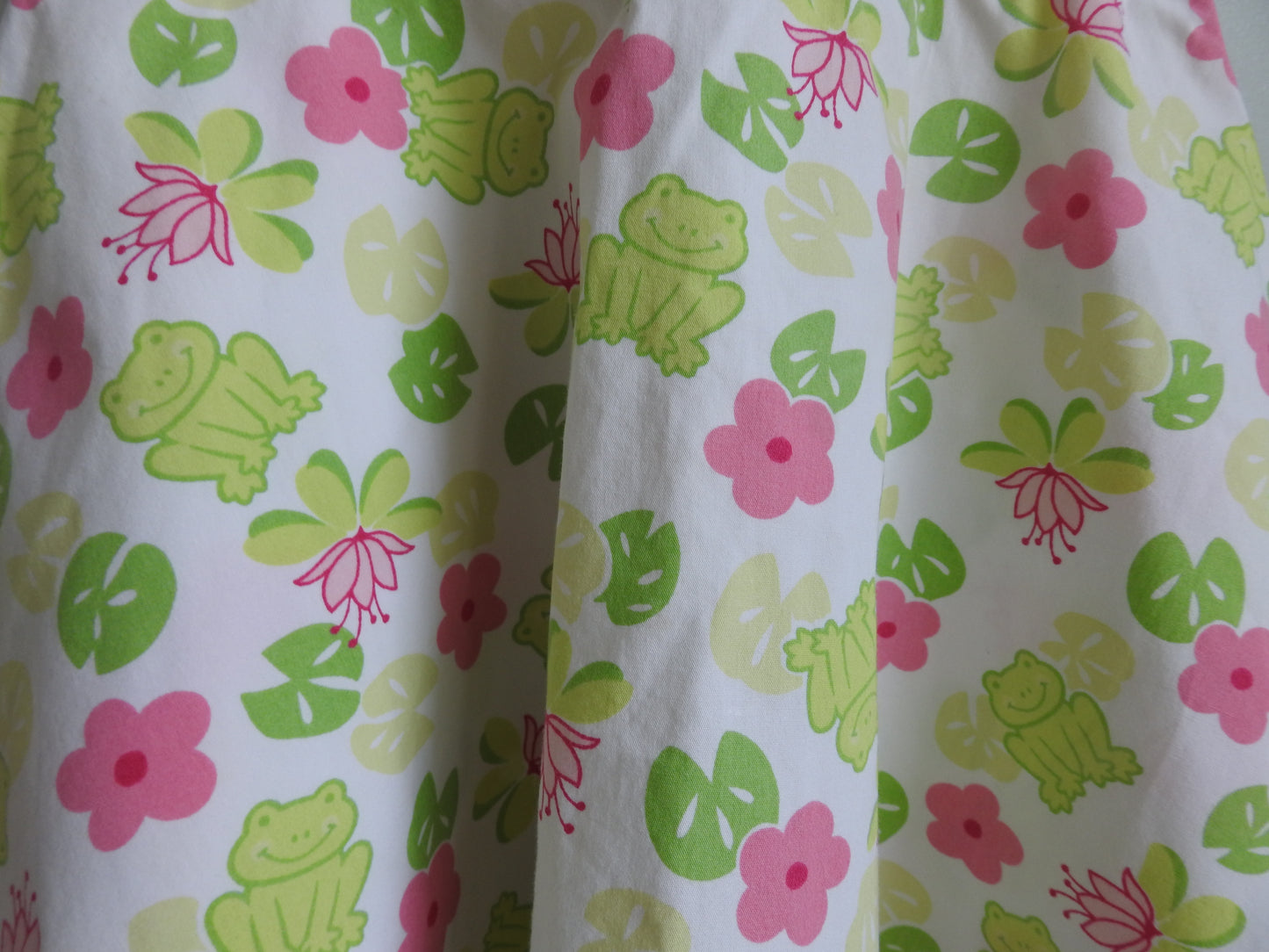 Vintage 2002 Gymboree Pink and Green Frog Dress 12-18M