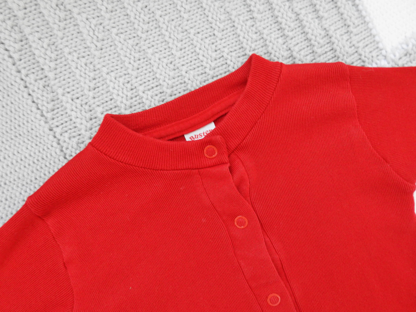 Vintage 70s/80s Buster Brown Red Long Sleeve Shirt 6-12M