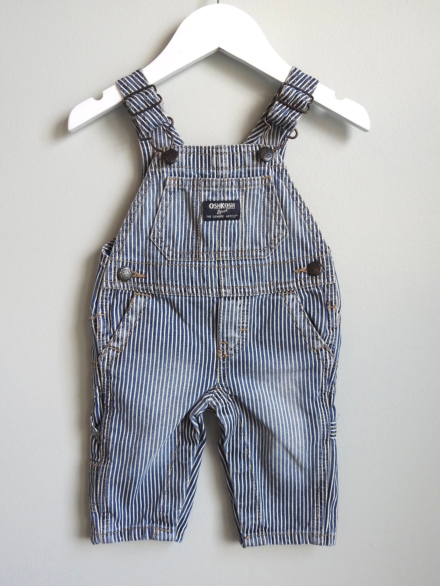 Oshkosh B'gosh Striped Long Overalls 3M