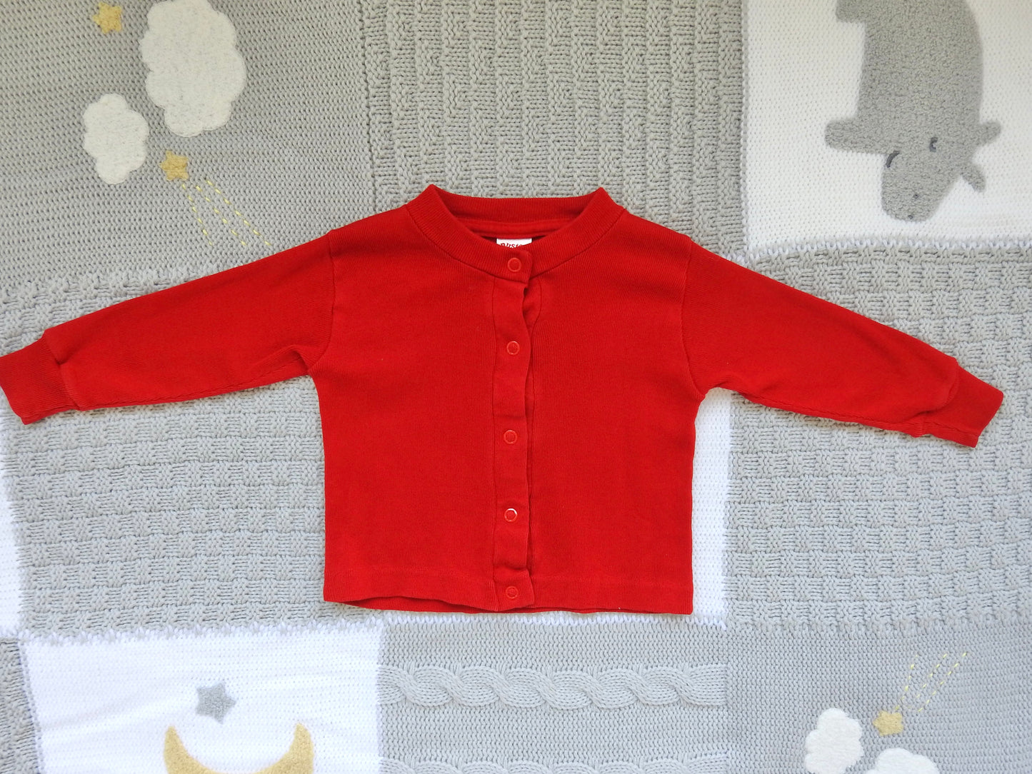 Vintage 70s/80s Buster Brown Red Long Sleeve Shirt 6-12M
