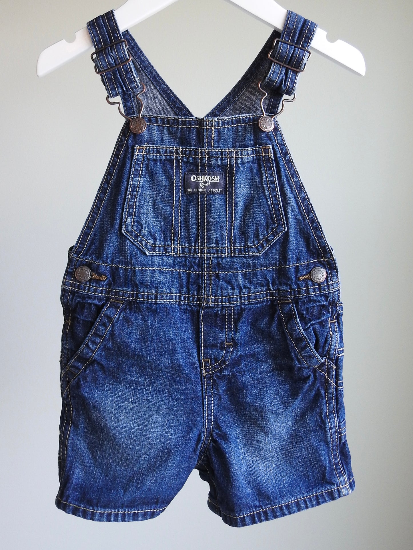 Oshkosh B'gosh Denim Short Overalls 18M