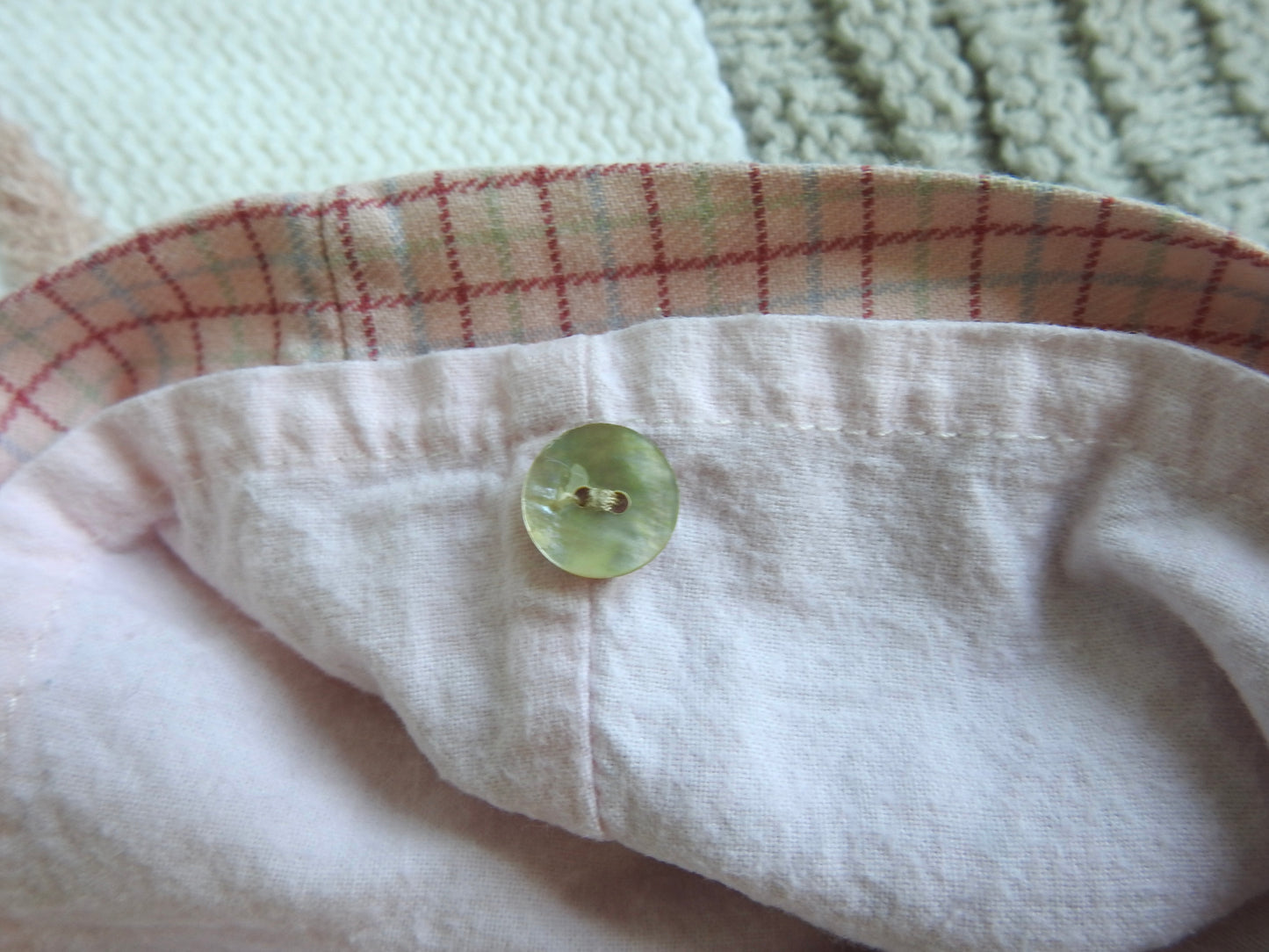 Vintage 80s/90s Jacadi Pink Plaid Dress 12M