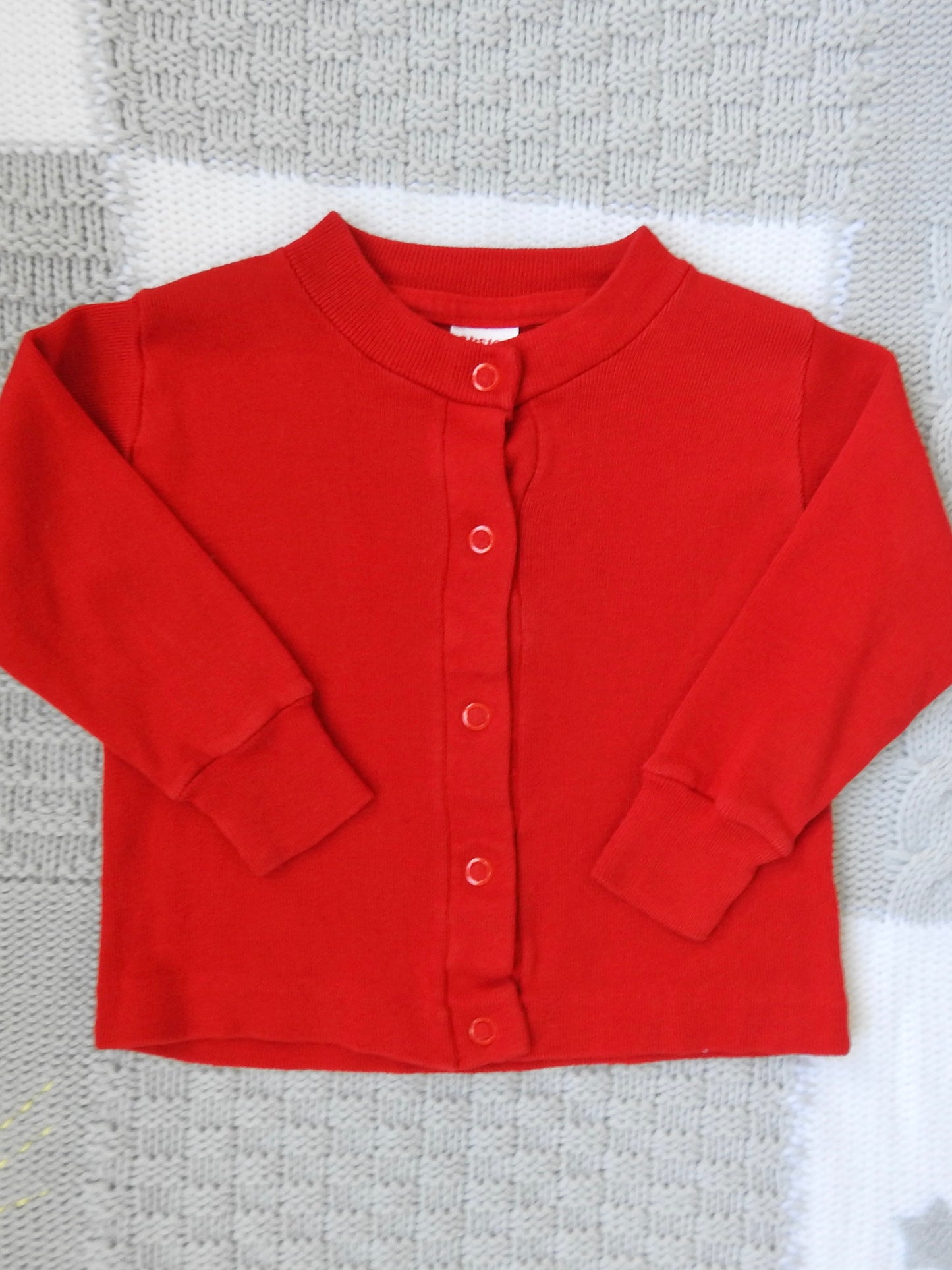 Vintage 70s/80s Buster Brown Red Long Sleeve Shirt 6-12M