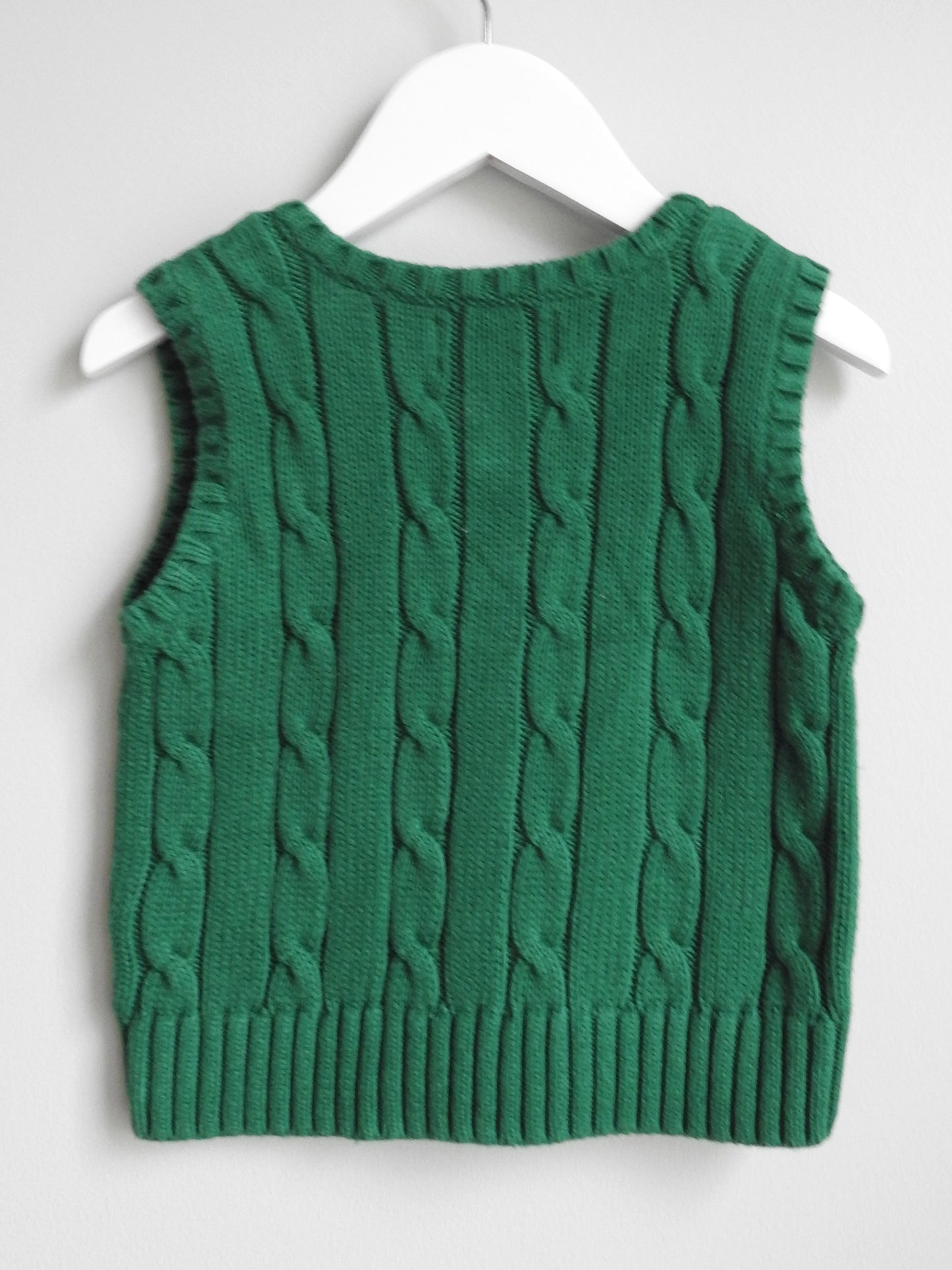 Chaps Green Sweater Vest 18M