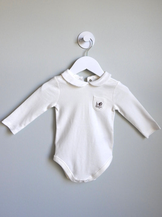 NWT Janie & Jack Disney 101 Dalmatians Ivory Baby Bodysuit 3-6M