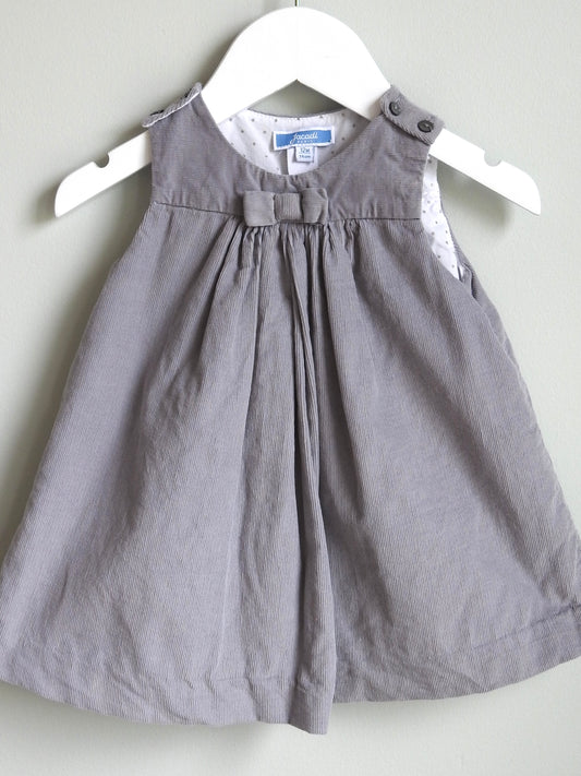 Jacadi Gray Corduroy Dress 12M