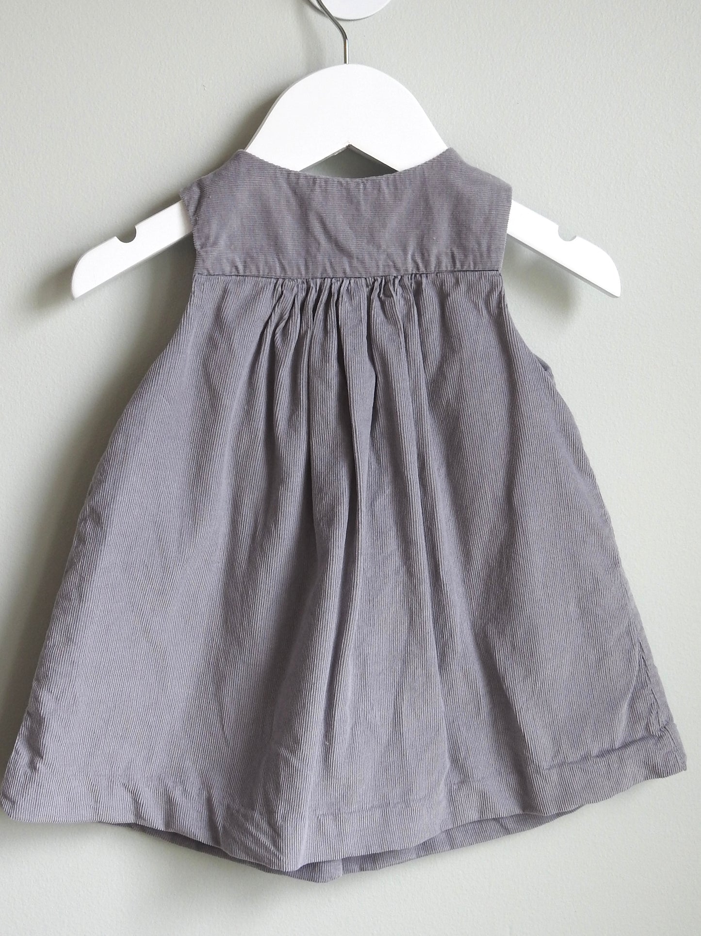 Jacadi Gray Corduroy Dress 12M